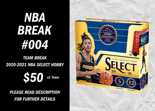2020-2021 Panini Select Basketball Hobby Box - Break #004 - Quick Strike