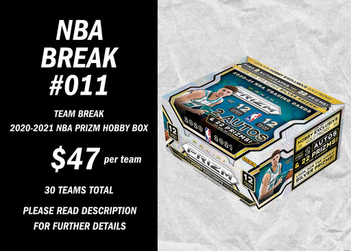 Break #011 - 2020 - 2021 Panini Basketball Prizm Hobby Box - Quick Strike