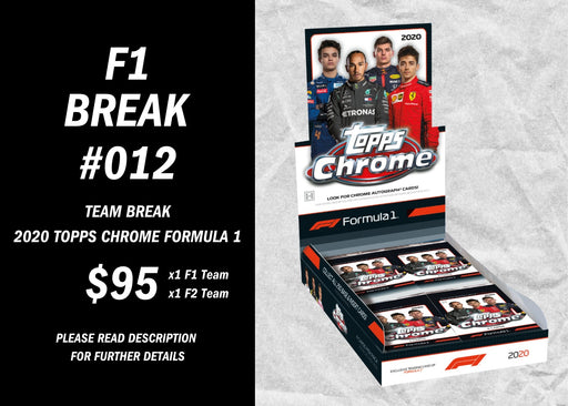 Break #012 - 2020 Topps® Formula 1 Chrome - Quick Strike