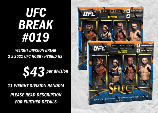 Break #019 - 2021 UFC Hobby Hybrid H2 x2 - Quick Strike
