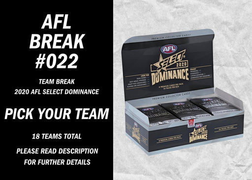 Break #022 - 2020 AFL Select Dominance Box - Quick Strike