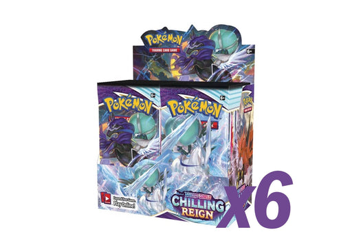 Pokemon TCG: Sword & Shield Chilling Reign Booster Box - Sealed case of 6 Boxes - Quick Strike