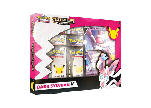 PRE-ORDER : Pokemon TCG Celebrations Collections - V Box (Lance’s Charizard V and Dark Sylveon V) - Quick Strike